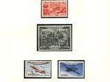 an image of a group of stamps with airplanes on them