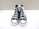 converse all star hi top sneakers in green camo print