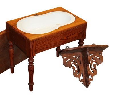 Ensemble comprenant MEUBLE DE TOILETTE (42 x 48 x 33 cm), av… - Photo 1