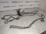 a chain that is attached to a chain with a lock