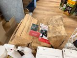 a pile of wood sitting on top of a wooden table
