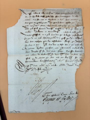 Lot de lettre du 17e siècle de la région de Aix, Toulouse, Avigno...