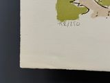 a drawing of a dog that is on a piece of paper