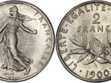 une pièce d'argent à l'effigie d'une femme