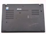 the back of a laptop with the bottom panel removed