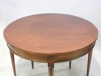 Grande table circulaire en bois lamellé et placage façon aca… (photo 2)