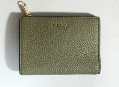FURLA Portefeuille en cuir vert