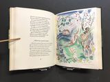 an open book with a picture of a man and a woman on it