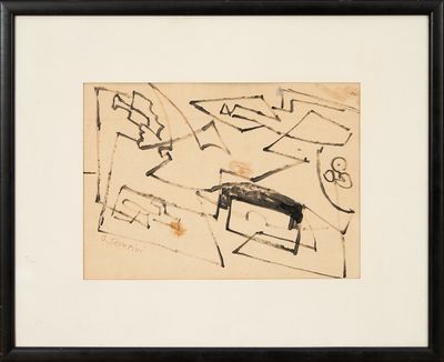 une image représentant un dessin en noir et blanc d'une table et de chaises