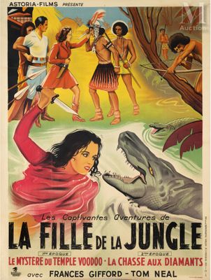 la fille de la jungle - 11 x 17 movie poster - french style a