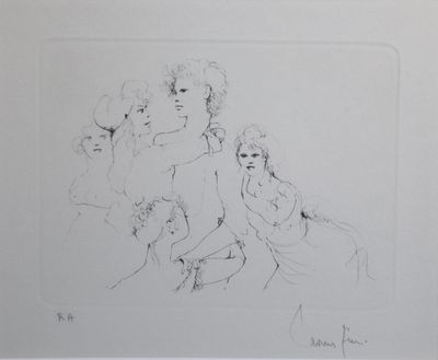 an image of a drawing of a group of people sitting on a couch