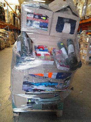 boxes stacked on top of each other in a warehouse