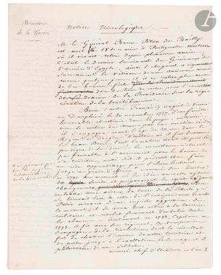 [André-François, baron BRON DE BAILLY (1757-1847) général de…