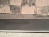 a black and white picture of a black and white tile