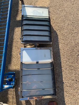 Lot de 2 projecteurs avec diffuseur en métal