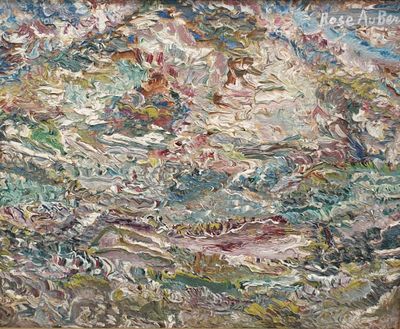 Rose AUBERT, née en 1901: Paysage abstrait