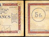 deux anciens billets de banque français sur lesquels figurent l'image d'un homme et d'une femme