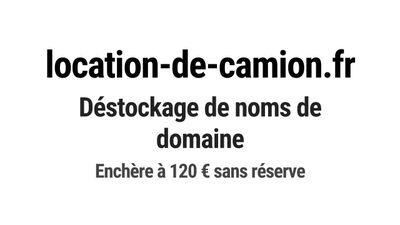 Nom de domaine location-de-camion.