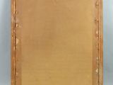 a painting of a wooden frame with a brown background