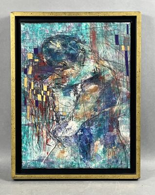 Guy ZAUG (XXe siècle). Composition abstraite.