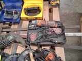 many different tools that are sitting on a pallet