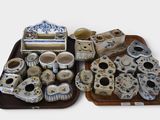 a tray with a lot of different items on it