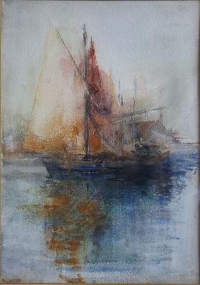 Louis CASTEL (1852-1922) "Murano, Venise 1910"