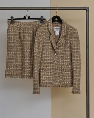 tailleur-pantalon en tweed Chanel