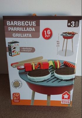 Barbecue en bois pour enfant HOUSE OF TOYS- 16 accessoires (…