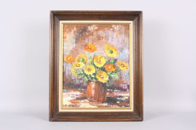 Michèle VENTRE : vase de fleurs.