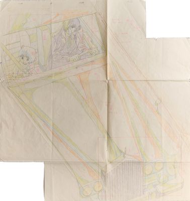 an image of a drawing of a bus on a piece of paper