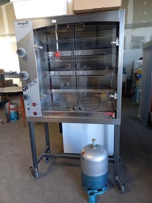 une photo d'un four professionnel équipé d'un brûleur au propane
