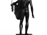 an image of a statue of a man holding a bow and arrow