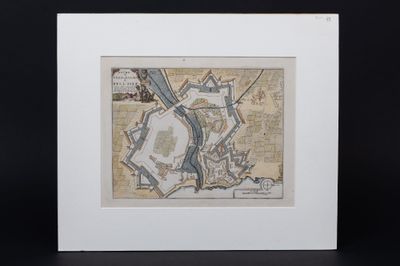 an old map of the city of boston in a white frame