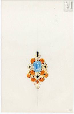 Jean CLOSSET Ensemble de 20 dessins figurant des études de b…