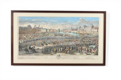 VAN DER MEULEN (d'après). "Marche du Roi Louis XIV accompagn…