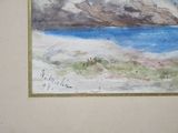 a picture of a picture of a painting of a beach