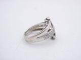 an image of a close up of a ring on a white surface