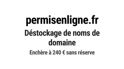 Nom de domaine permisenligne.fr.