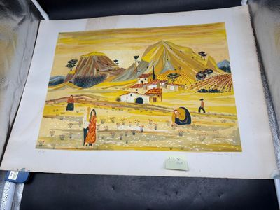 une image d'une peinture sur une feuille de papier