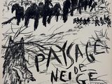 an image of a black and white drawing of people walking in a line