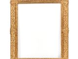 a gold frame with a white background and a white background