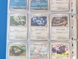 a picture of a binder with a lot of cards on it