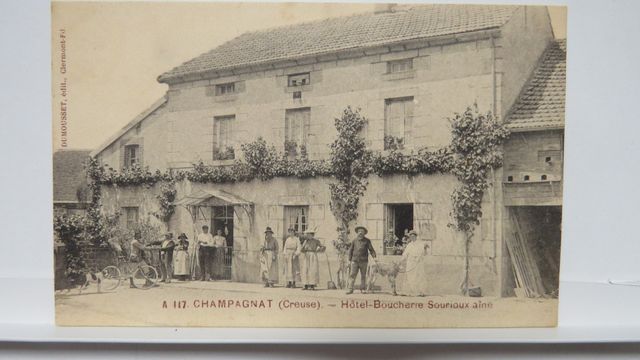 Champagnat : Hôtel-Boucherie Sourioux aîné (Dumousset A 117). Car...