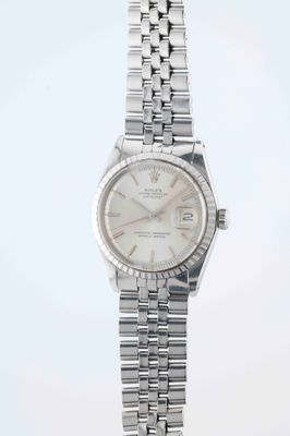 rolex lady ' s stainless steel datejust wrist watch