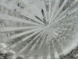 an image of a glass bowl with a spoon inside of it