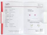 une image d'un document sur lequel figure une photo d'un diamant rose