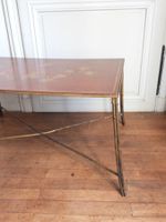 TABLE BASSE de forme rectangulaire à piétement en bronze faç… (photo 6)