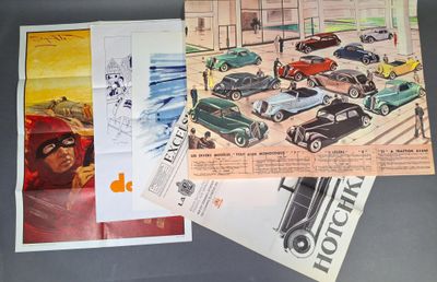 Lot de 5 affiches et reproductions d'affiches sur le thème d…