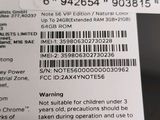 a close up of a bar code on the back of a cell phone